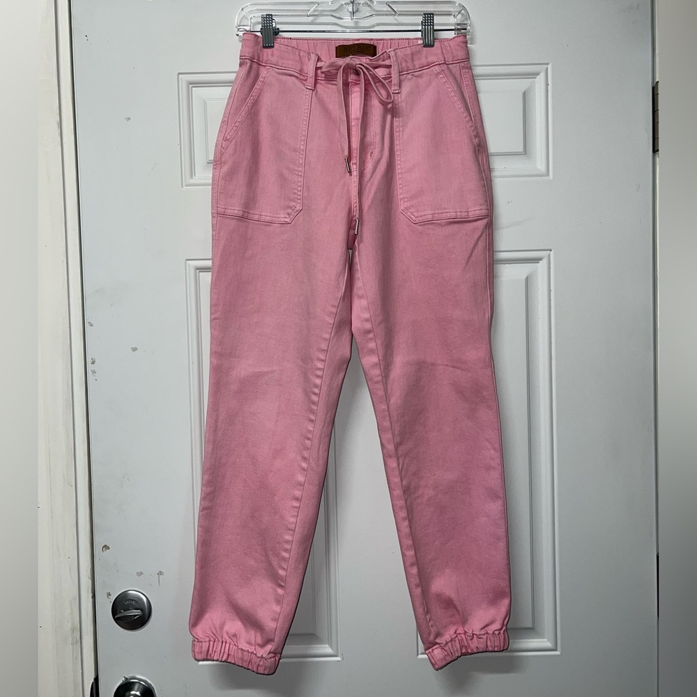 Judy Blue Pink Garmet Dyed Joggers size 5/27